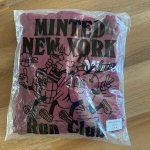 Maroon Minted Run Club Hoodie Size M